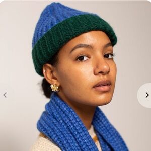 Paloma Wool Beanie Caramello Medium Blue